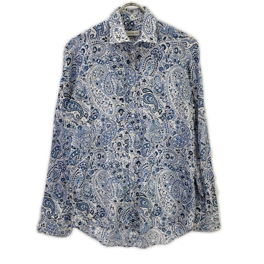 ETRO（エトロ） 国内正規/ ペイズリー総柄 長袖シャツ 39 ブルー