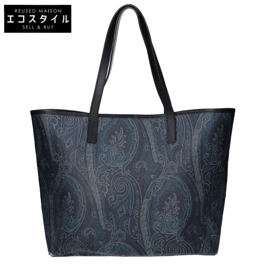 ETRO（エトロ） ペイズリー柄 PVC レザー トートバッグ メンズ 