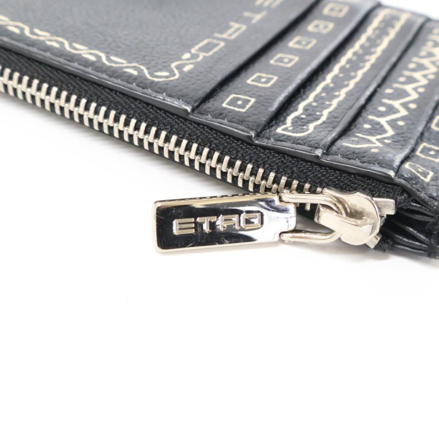 ETRO（エトロ） レザー ペイズリー フラグメントケース コインケース