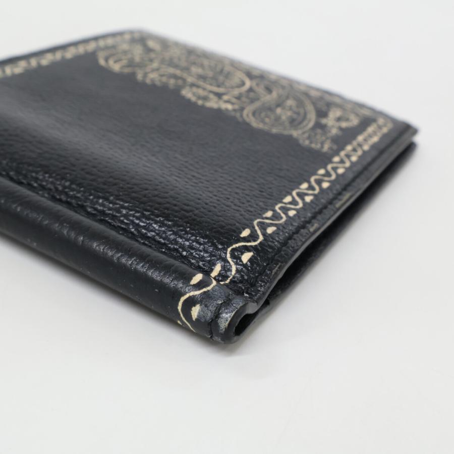 ETRO（エトロ） レザー ペイズリー マネークリップ 二つ折り財布