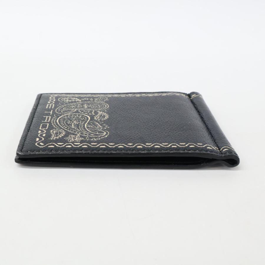 ETRO（エトロ） レザー ペイズリー マネークリップ 二つ折り財布