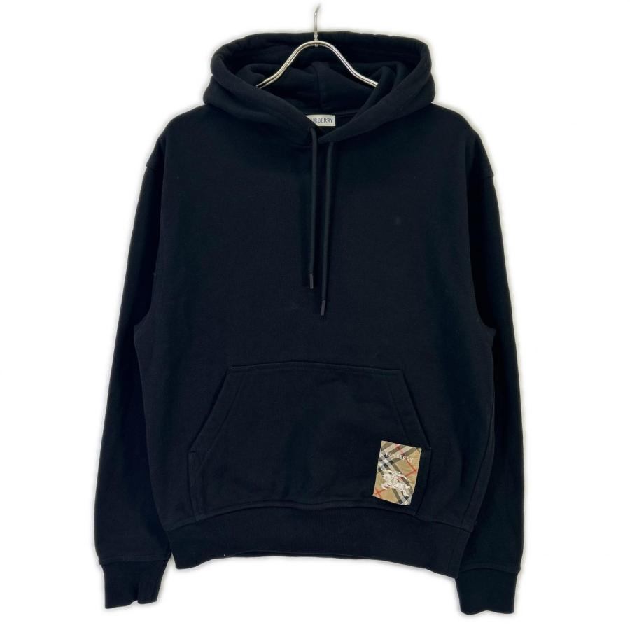 ✿BURBERRY BLACK ブルゾン パーカージャケットノバチェック美品✿ BURBERRY（バーバリー） 8105364 ブラック ロゴ ノヴァチェックラベル