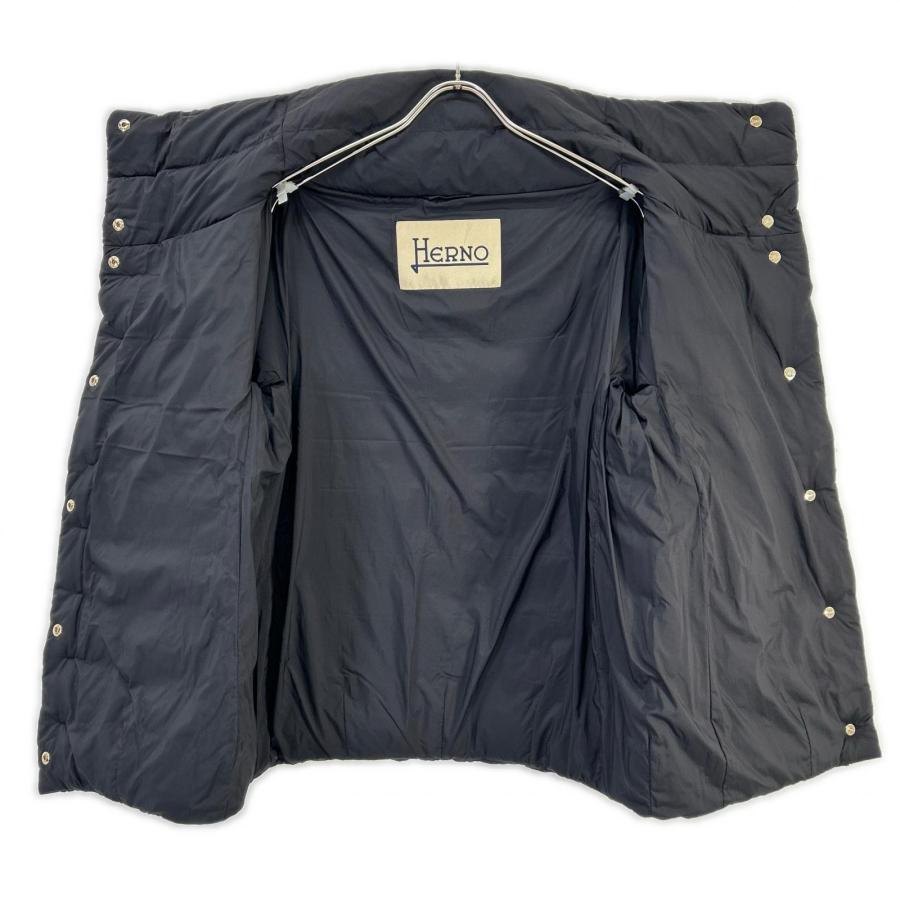 HERNO ヘルノ P10506D ブラック スタンドカラーダウンジャケット 46 HERNO（ヘルノ） P10506D ブラック スタンドカラーダウンジャケット
