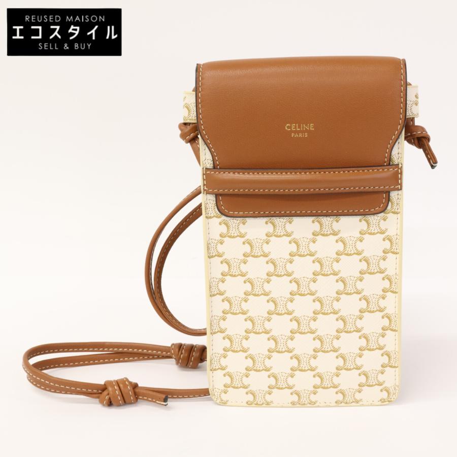 CELINE（セリーヌ） 10G332CQD トリオンフ モバイルポーチ/ ショルダー 