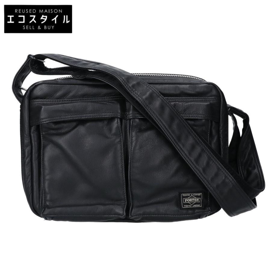PORTER 美品 ポーター 383-04892 TANKER LEATHER SHOULDER BAG