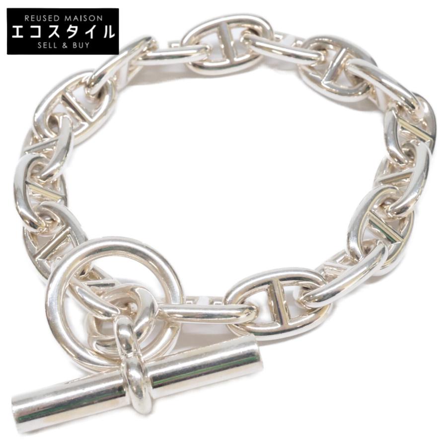 HERMES ブレスレット HERMES エルメス 25年 Ag925 シェーヌダンクルMM 17コマ ブレスレット