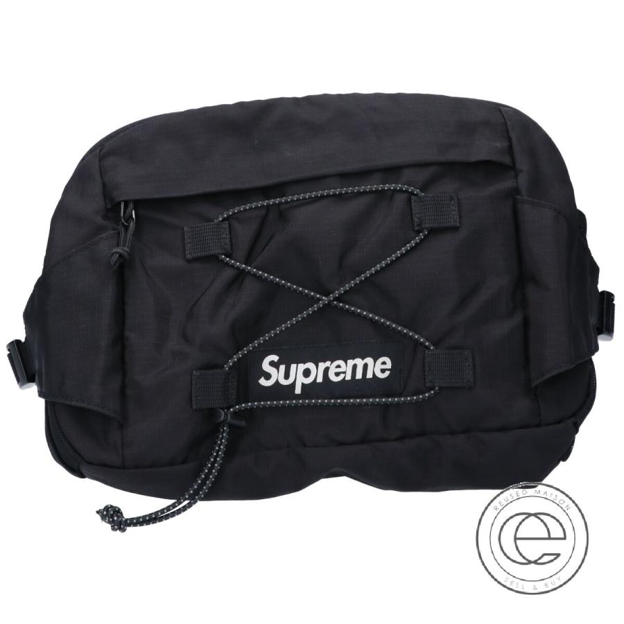 Supreme シュプリーム 17ss ロゴ ナイロン ウエストバッグ ブラック メンズ ブランドショップエコスタイル 通販 Yahoo ショッピング
