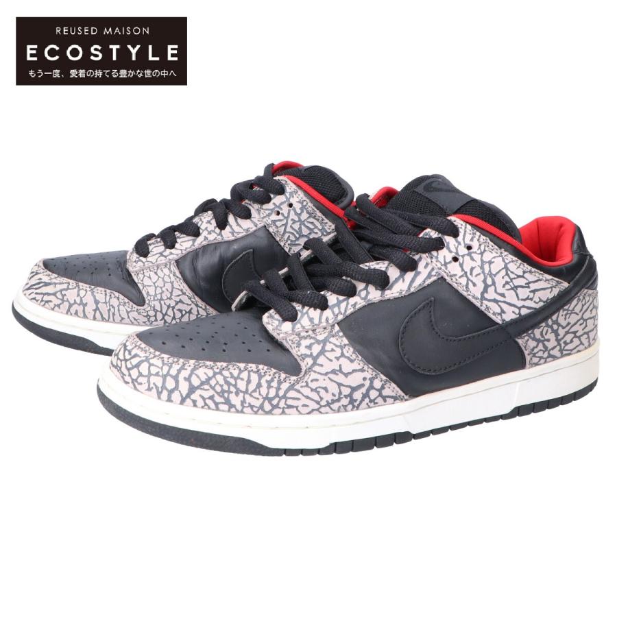 靴 Nike Dunk Low ProSBBlackCement304292-131 NIKE（ナイキ） ×SUPREMEシュプリーム 304292-131 DUNK LOW PRO SB