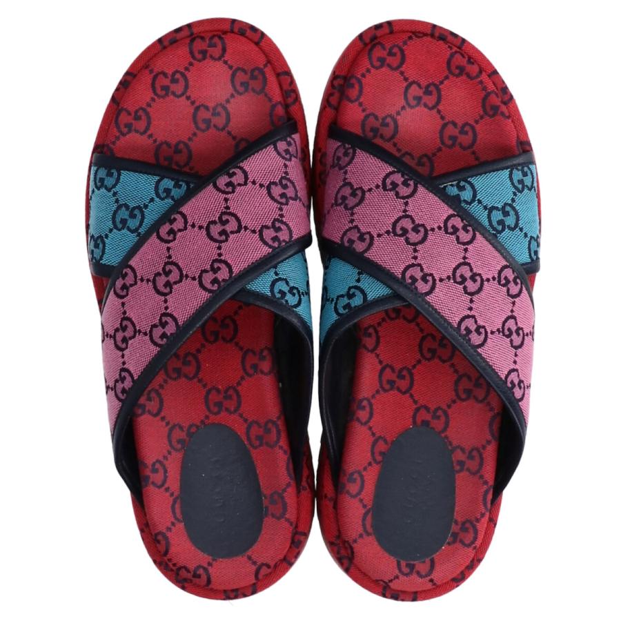 GUCCI グッチ 663666 GGマルチ クロス プラットフォームサンダル GUCCI グッチ 663666 GGマルチ クロス プラットフォームサンダル