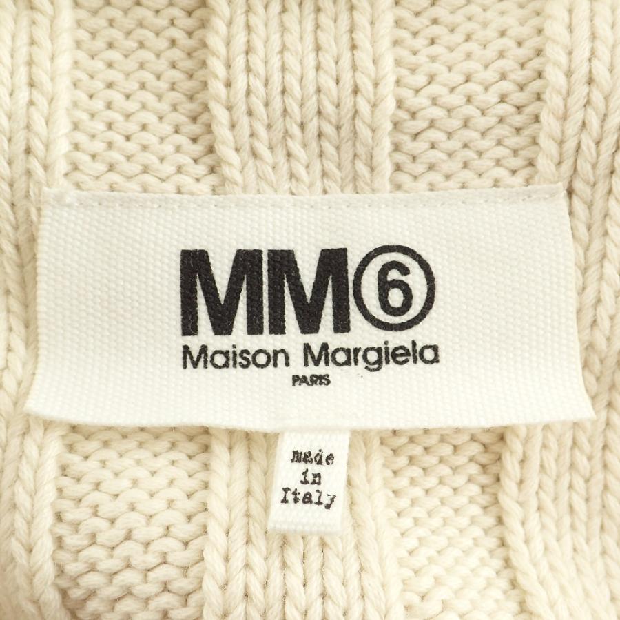 MM6 エムエムシックス S52GP0084 バックロゴ リブニットジップ 