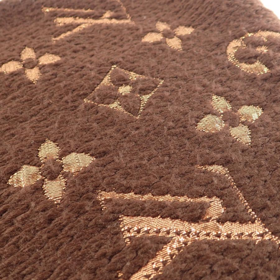 【美品✨】 VUITTON マフラー ウール エシャルプロゴマニア　フリンジ付き LOUIS VUITTON】ルイヴィトン『エシャルプ・ロゴマニア シャイン