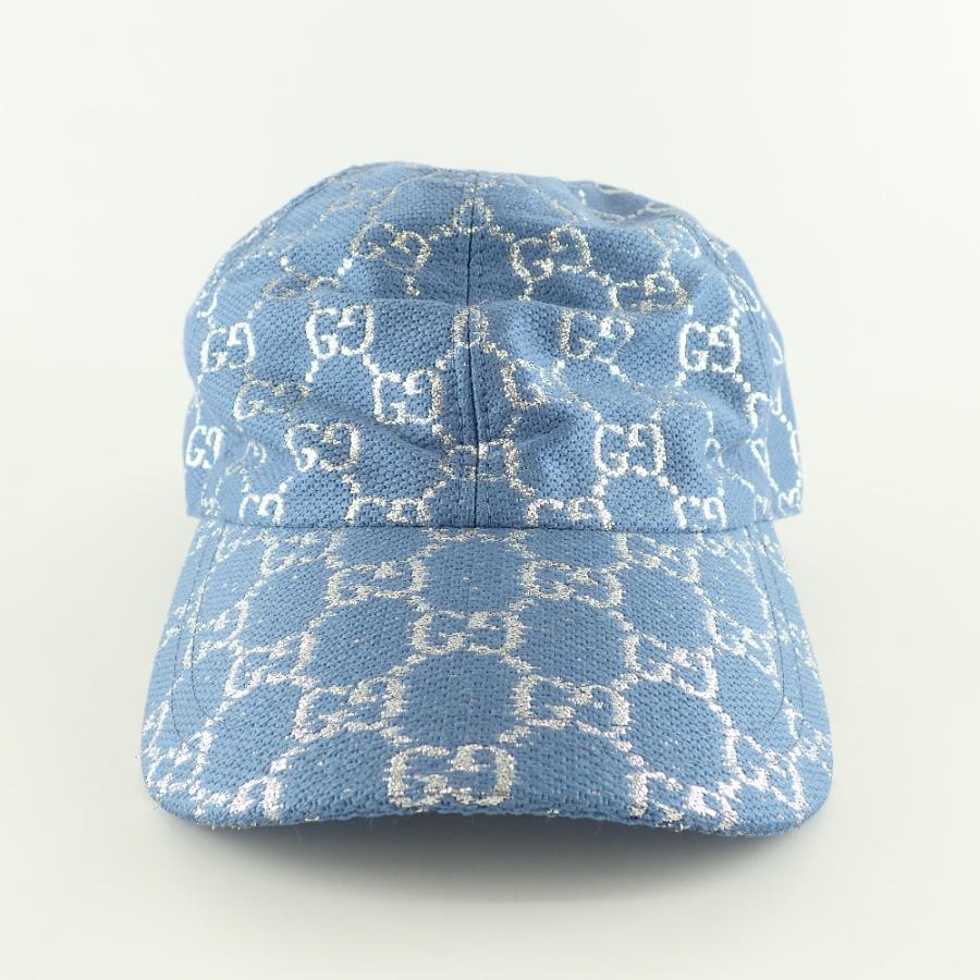 GUCCI（グッチ） 美品 631953 GGラメ ベースボールキャップ 帽子 L