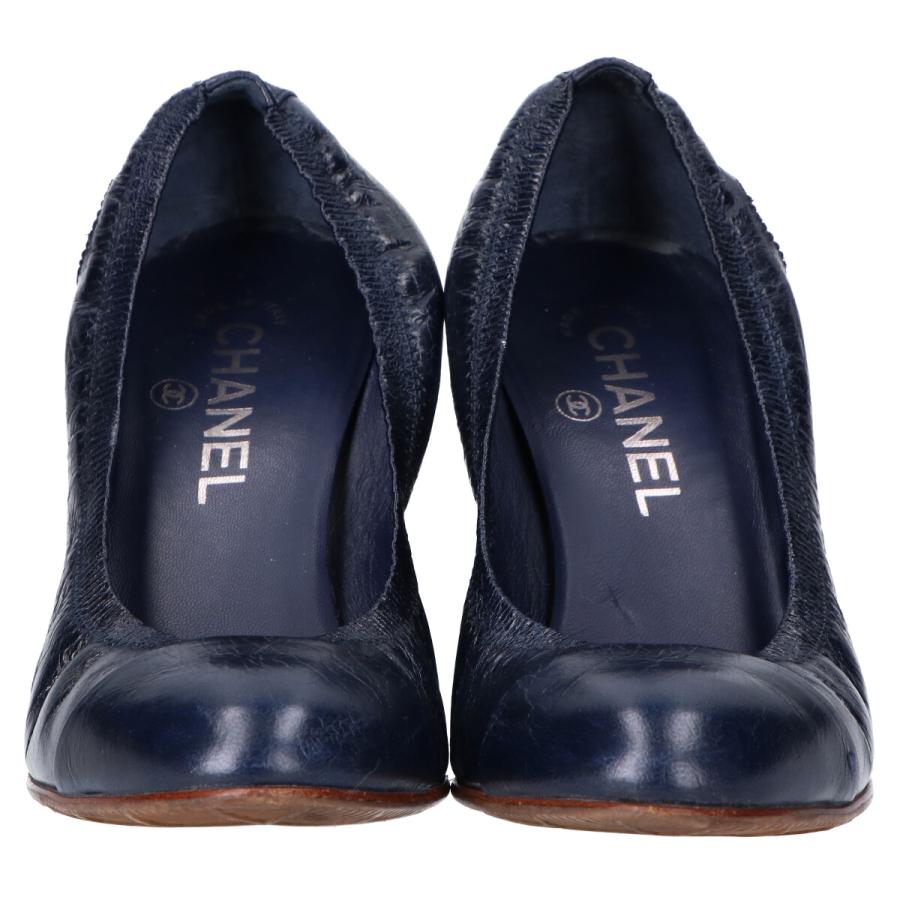 CHANEL ココマーク ヴィンテージ チャンキーヒール パンプス ローファー CHANEL ココマーク ヴィンテージ チャンキーヒール パンプス