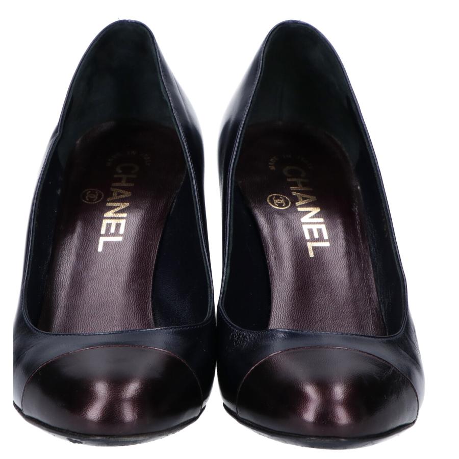 CHANEL（シャネル） G26781 カメリア チャンキーヒール パンプス 35 1