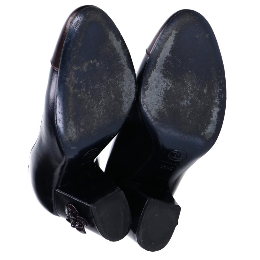 CHANEL（シャネル） G26781 カメリア チャンキーヒール パンプス 35 1