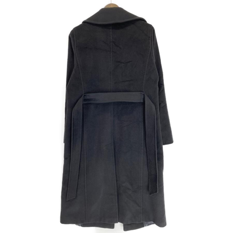MAX MARA マニュエラコート キャメル100%ブラック ベルト付属 スレ有 MAX MARA マニュエラコート キャメル100%ブラック ベルト付属 スレ有
