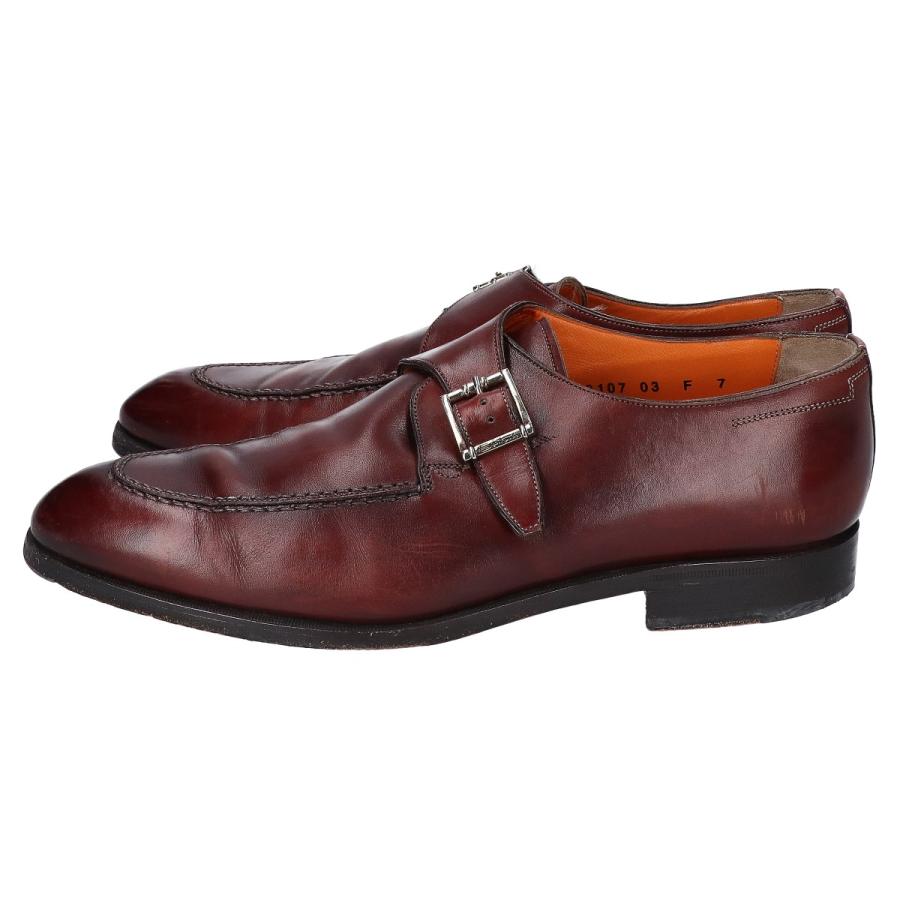 SANTONI サントーニ 8107 Uチップ シングルモンクストラップシューズ 7 