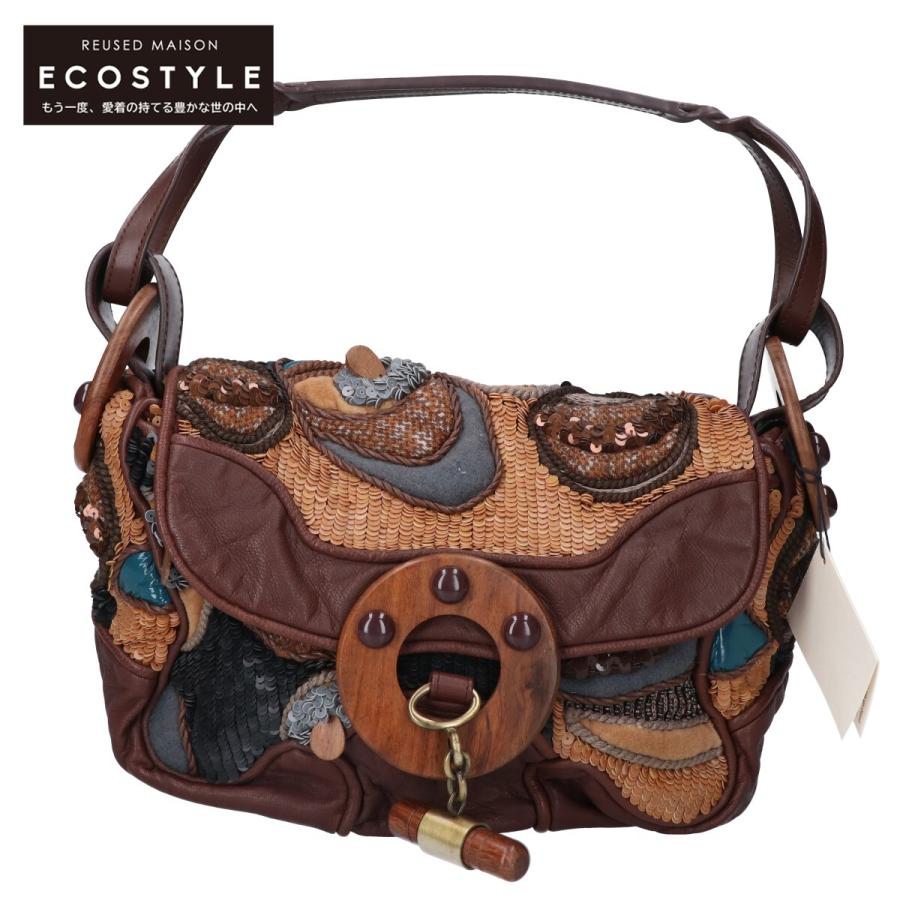 ジャマンピュエッシュ ハンドバッグ 2way パイソン&スパンコール ジャマンピュエッシュ ハンドバッグ 2way パイソン&スパンコール