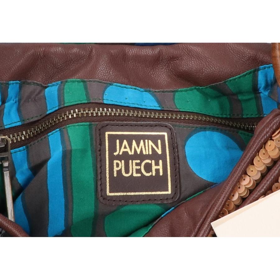 美品 JAMIN PUECH ジャマンピュエッシュ スパンコール レザーパッチ