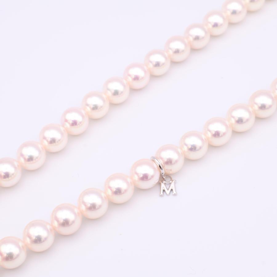 MIKIMOTO ミキモト プレミアム K18WG金具 アコヤ真珠 約8.00mm以上8.50