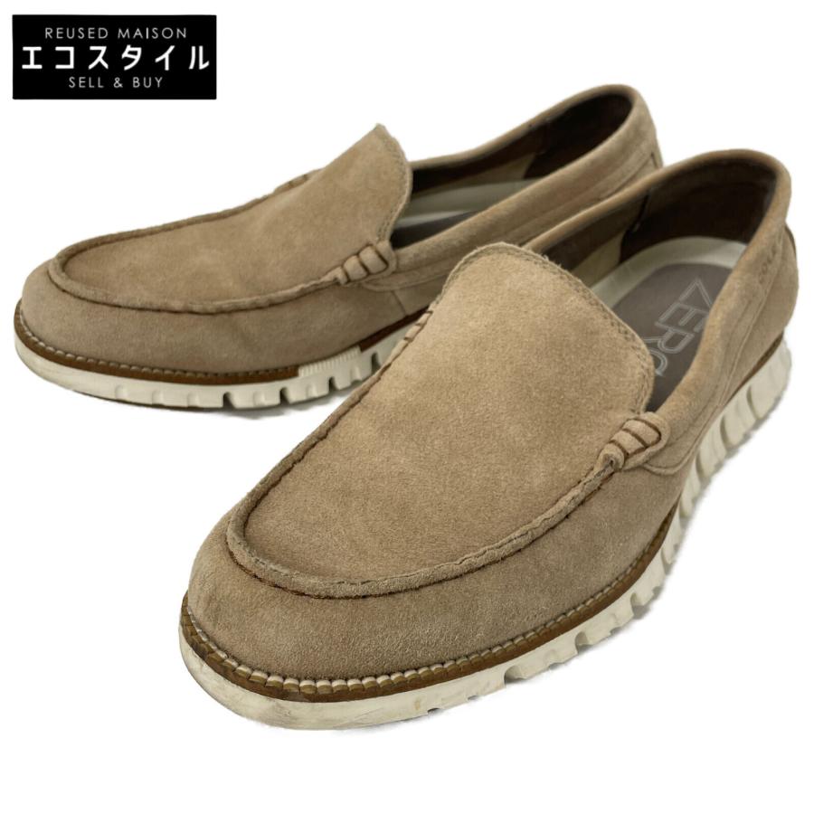 COLE HAAN（コールハーン） C25002 ゼログランド ベネチアン スリッポン シューズ 8 シーオッター スエード/アイボリー ...
