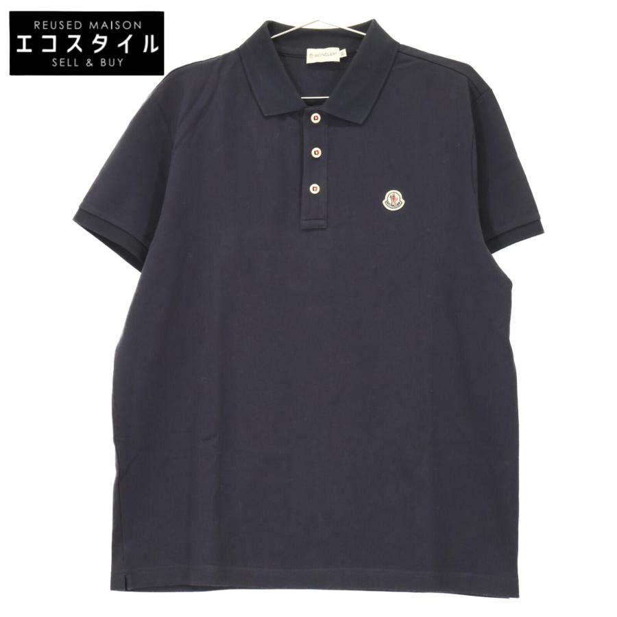 モンクレール 半袖ポロシャツ ネイビー XL 【公式通販】