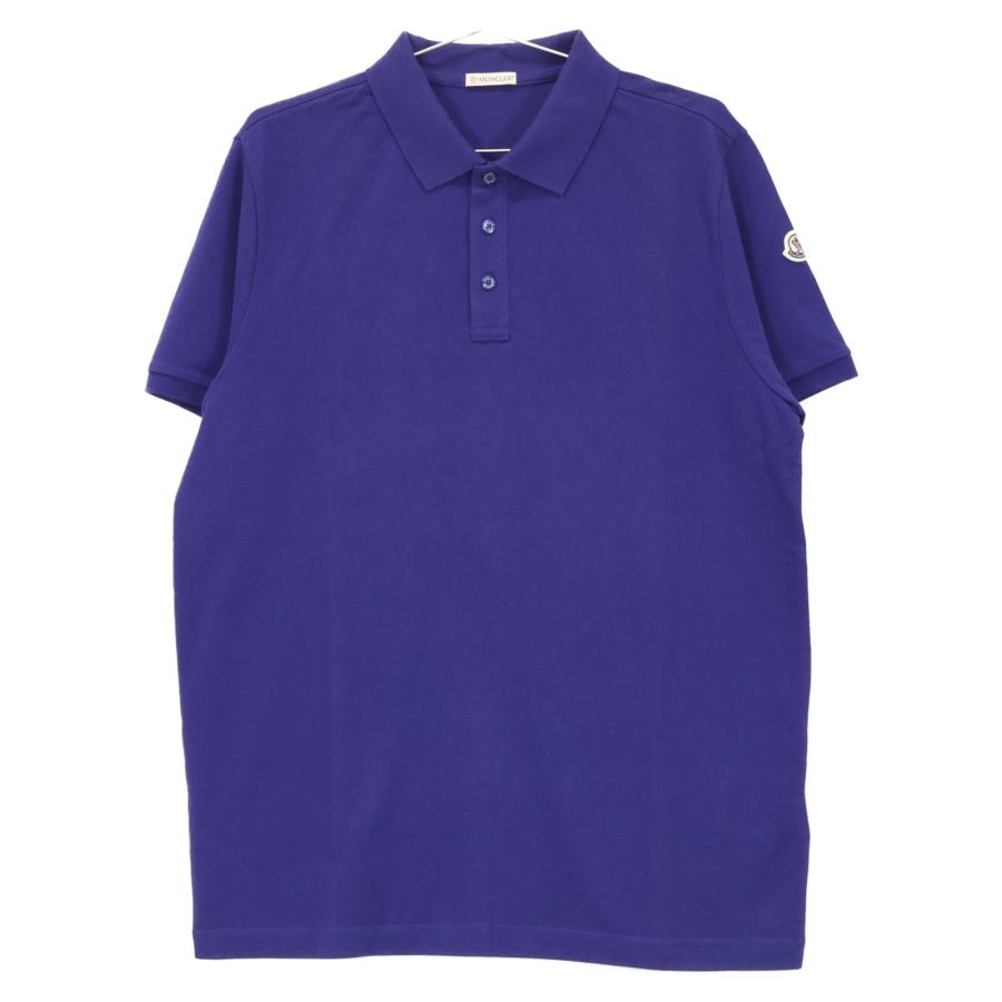 MONCLER 青 ポロシャツ L MONCLER モンクレール マグリア ブルー 半袖 ポロシャツ L