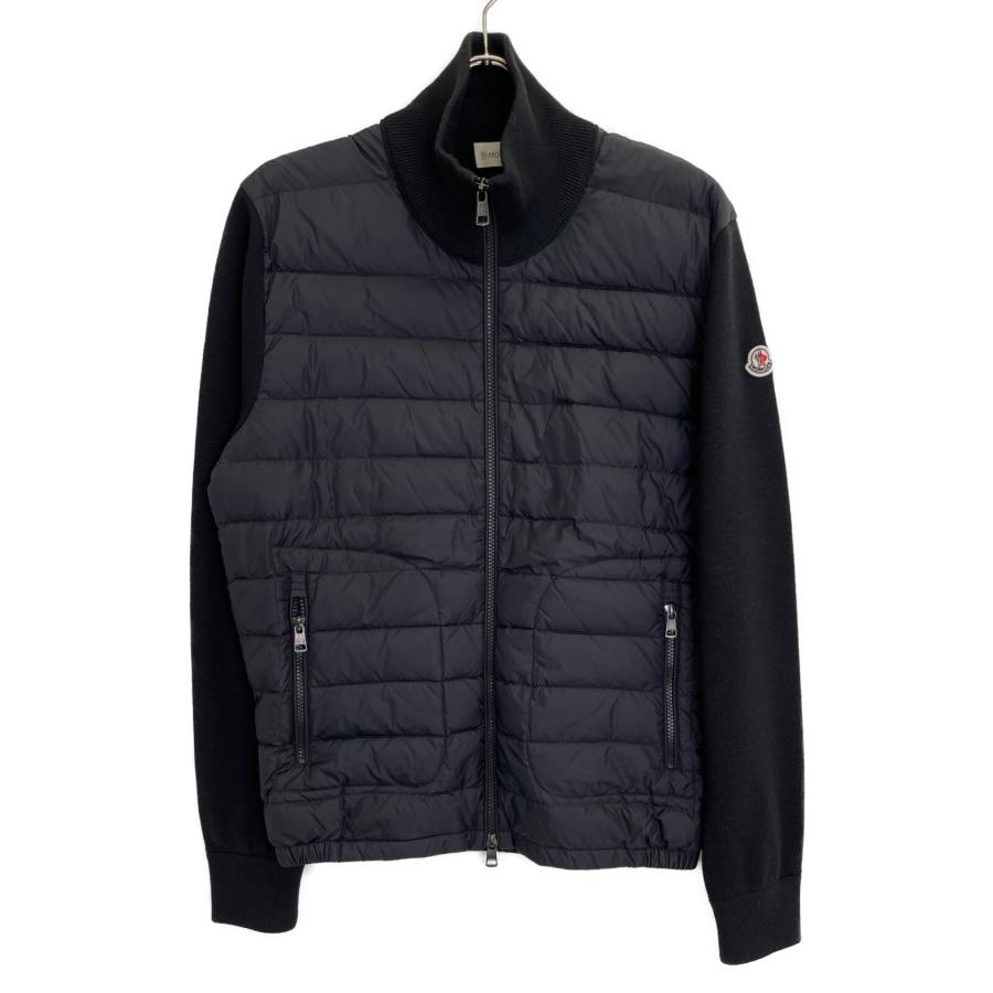 MONCLER（モンクレール） C20919412700 ブラック 切替 ニット ダウン
