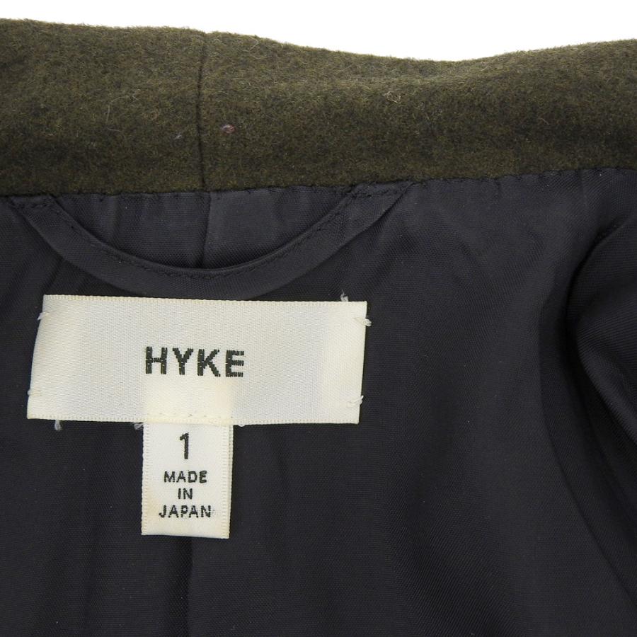 名*し様 HYKE ショールカラーウールコート　サイズ1 DOUBLE FACE SHAWL COLLAR COAT-ダブルフェイスショールカラー
