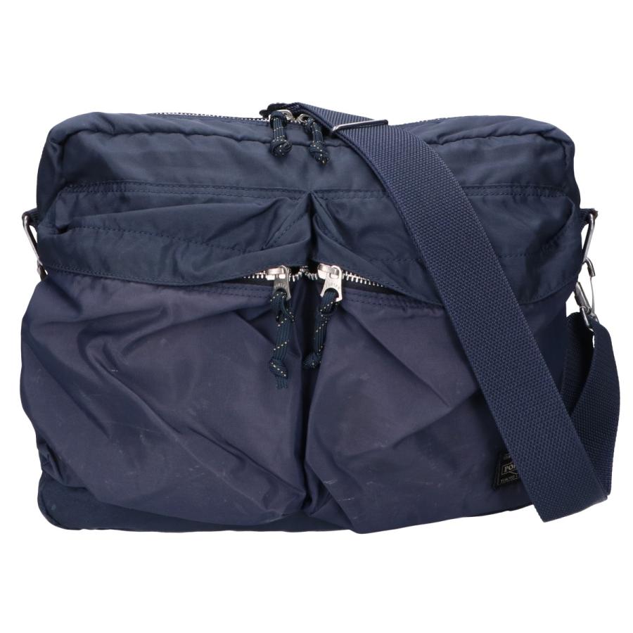 【未使用】ポーター　フォース　ネイビー【値段交渉可能】 PORTER ポーター FORCE フォース ショルダーバッグ ネイビー メンズ
