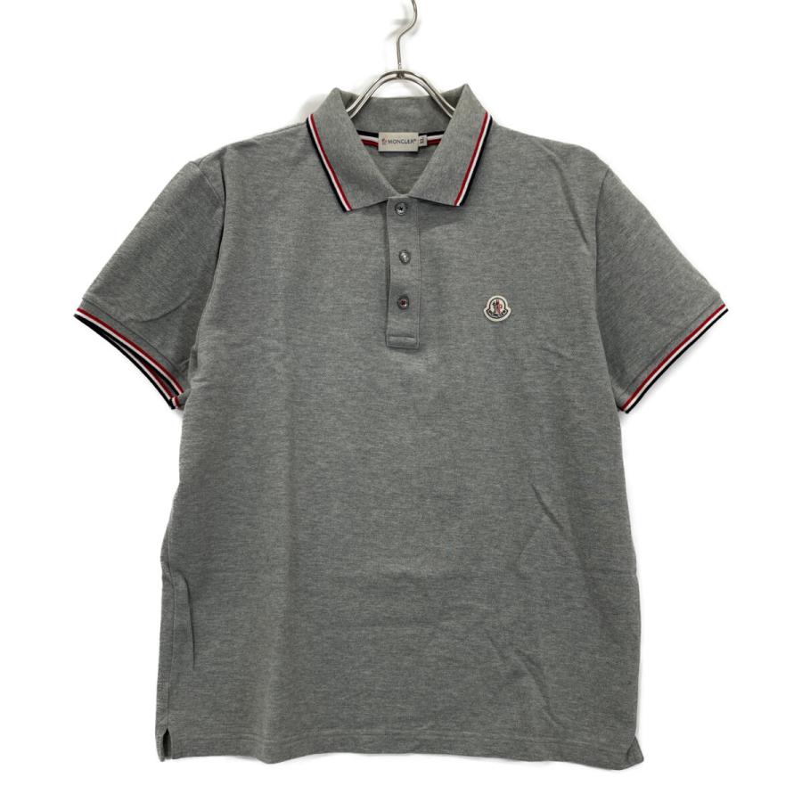 MONCLER（モンクレール） MAGLIA POLO MANIA CORTA グレー ポロシャツ 