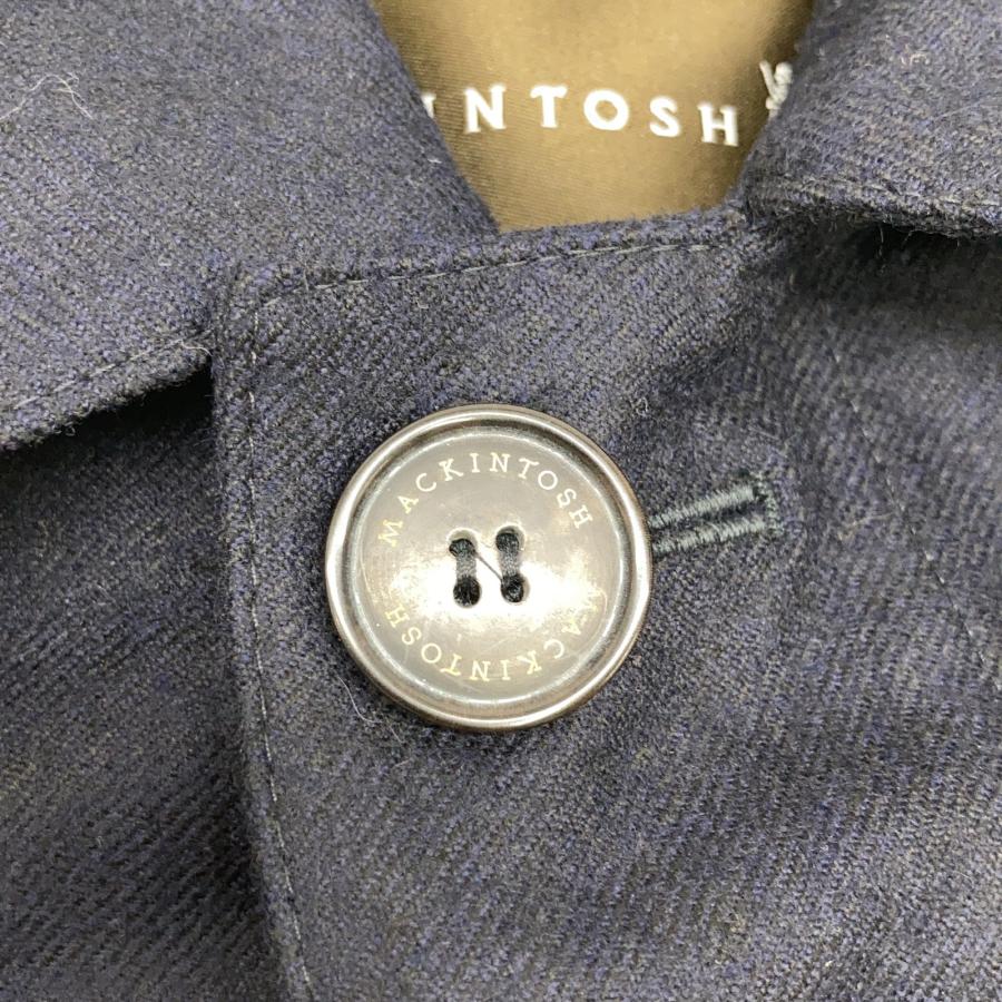 Mackintosh（マッキントッシュ） 英国製 ネイビー ウール ステンカラー