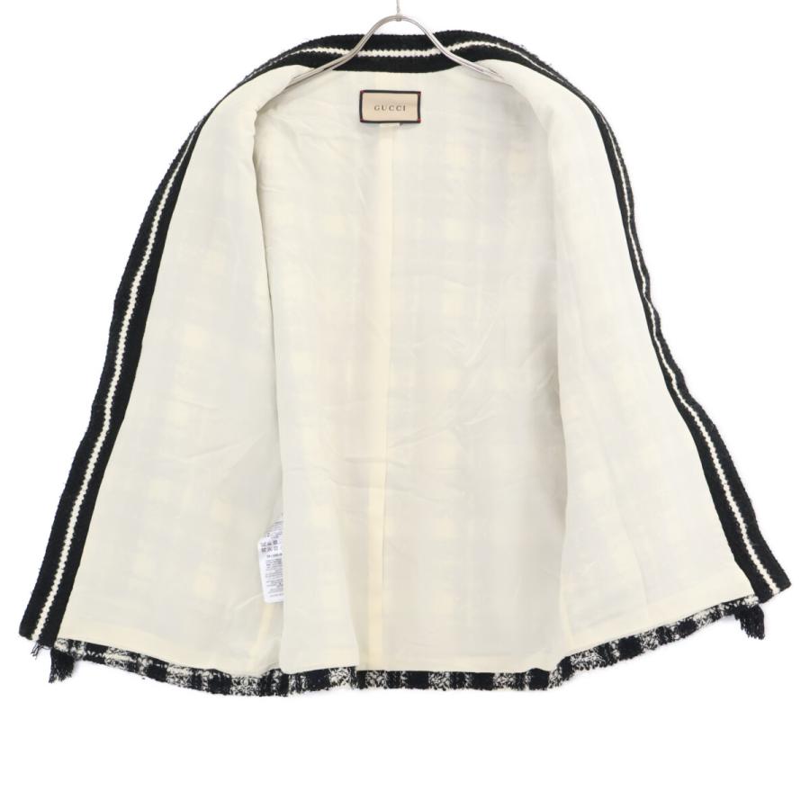 Gucciツイードジャケット38 GUCCI（グッチ） 美品 643297 ツイード ジャケット 38 ブラック