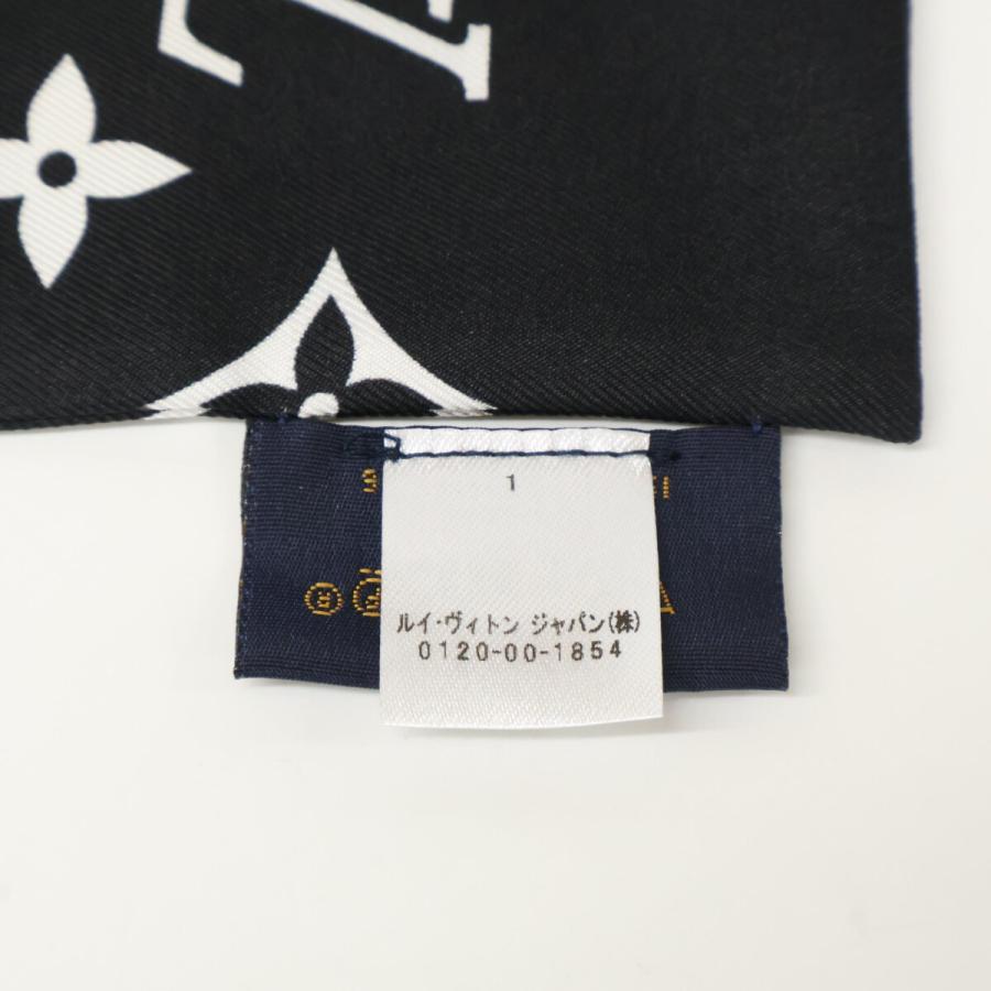 ルイヴィトン　LV バンドー　コンフィデンシャル ノワール　スカーフ　正規 美品 LOUIS VUITTON ルイヴィトン M78656 バンドー・モノグラム