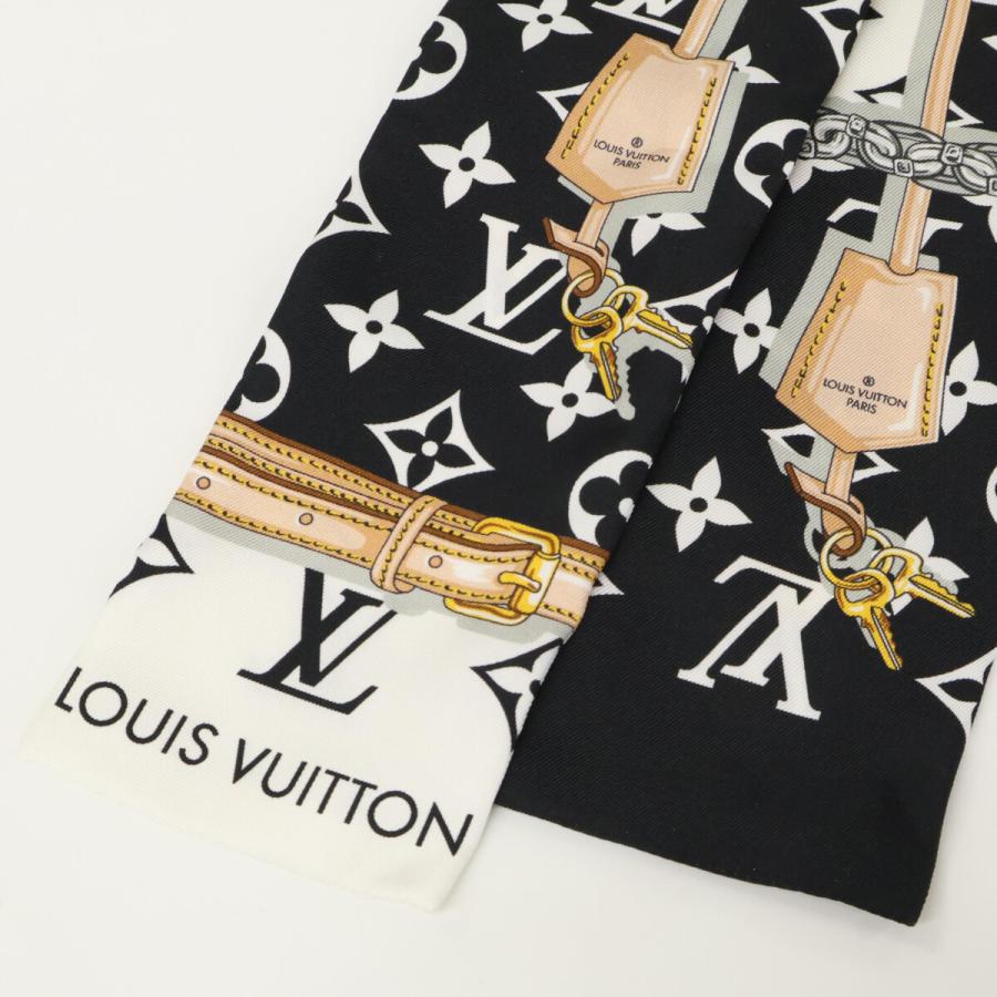 ルイヴィトン　LV バンドー　コンフィデンシャル ノワール　スカーフ　正規 LOUIS VUITTON ルイヴィトン バンドー モノグラム コンフィデンシャル