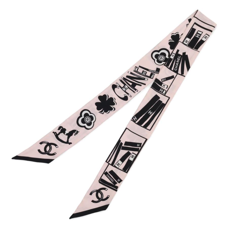 CHANEL（シャネル） マルチアイコン ヘアバンド スカーフ ピンク