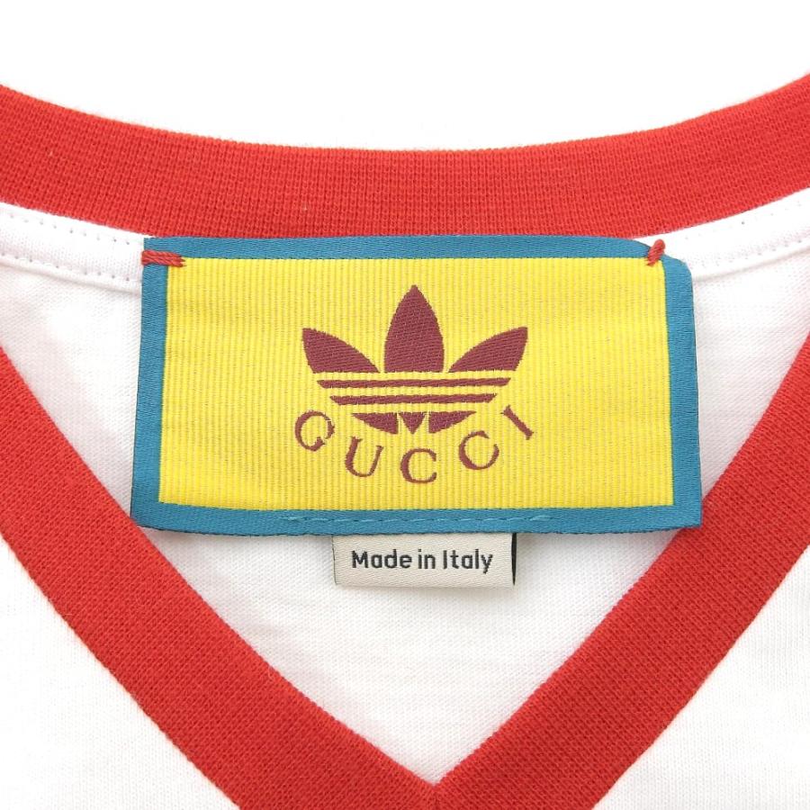 GUCCI（グッチ） 美品 ×アディダス ロゴ クロップドTシャツ トップス