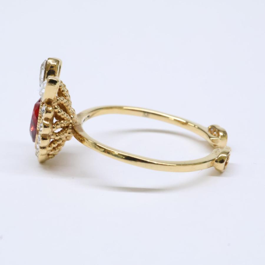 GUCCI（グッチ） CRYSTAL HEART RING クリスタル ハート リング 指輪