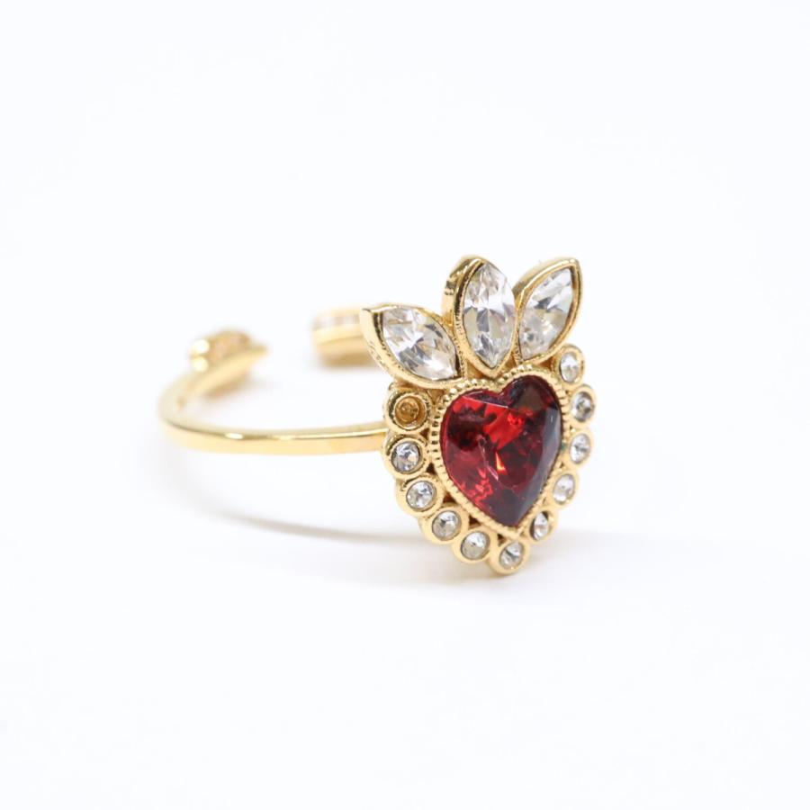 GUCCI（グッチ） CRYSTAL HEART RING クリスタル ハート リング 指輪