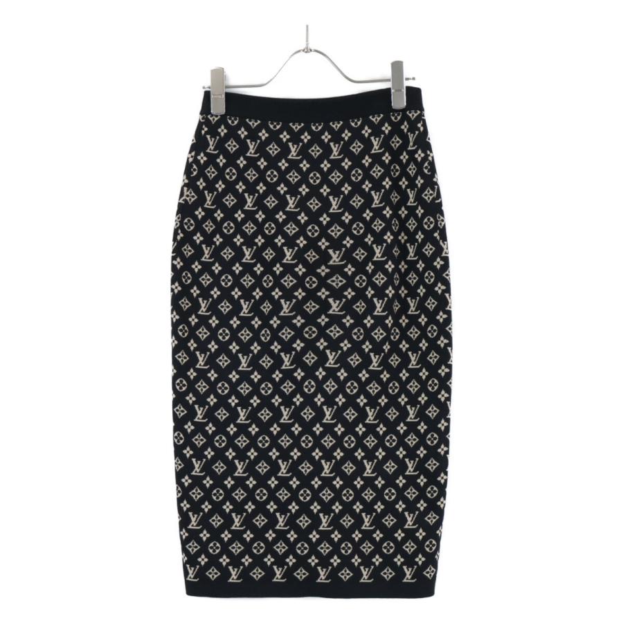 LOUIS VUITTONルイヴィトン スカート LOUIS VUITTON（ルイヴィトン）ひざ丈スカート 黒 サイズ:38(S位