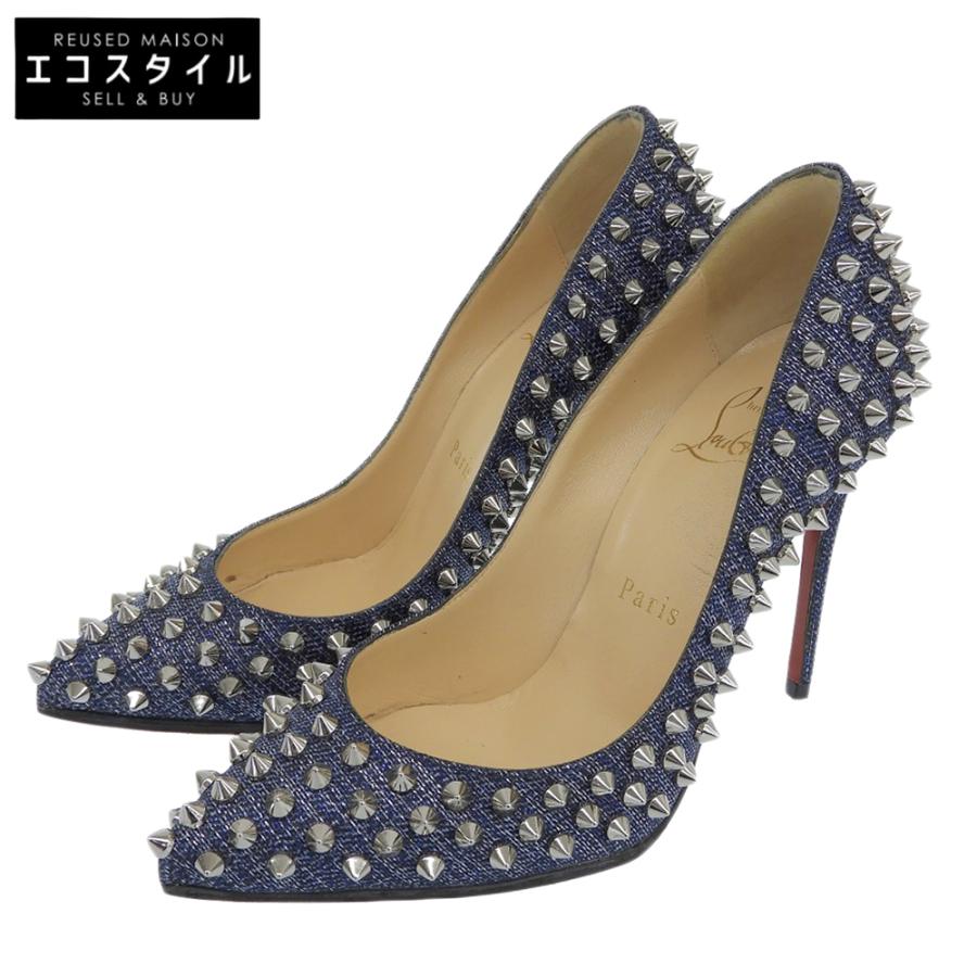【極美品】クリスチャンルブタン スパイクパンプス 34 Christian Louboutin（クリスチャンルブタン） 美品 スパイクスタッズ