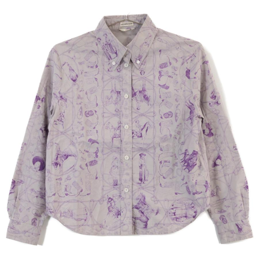 HERMES エルメス 90-00s マルジェラ期 カウガール ボタンダウンシャツ