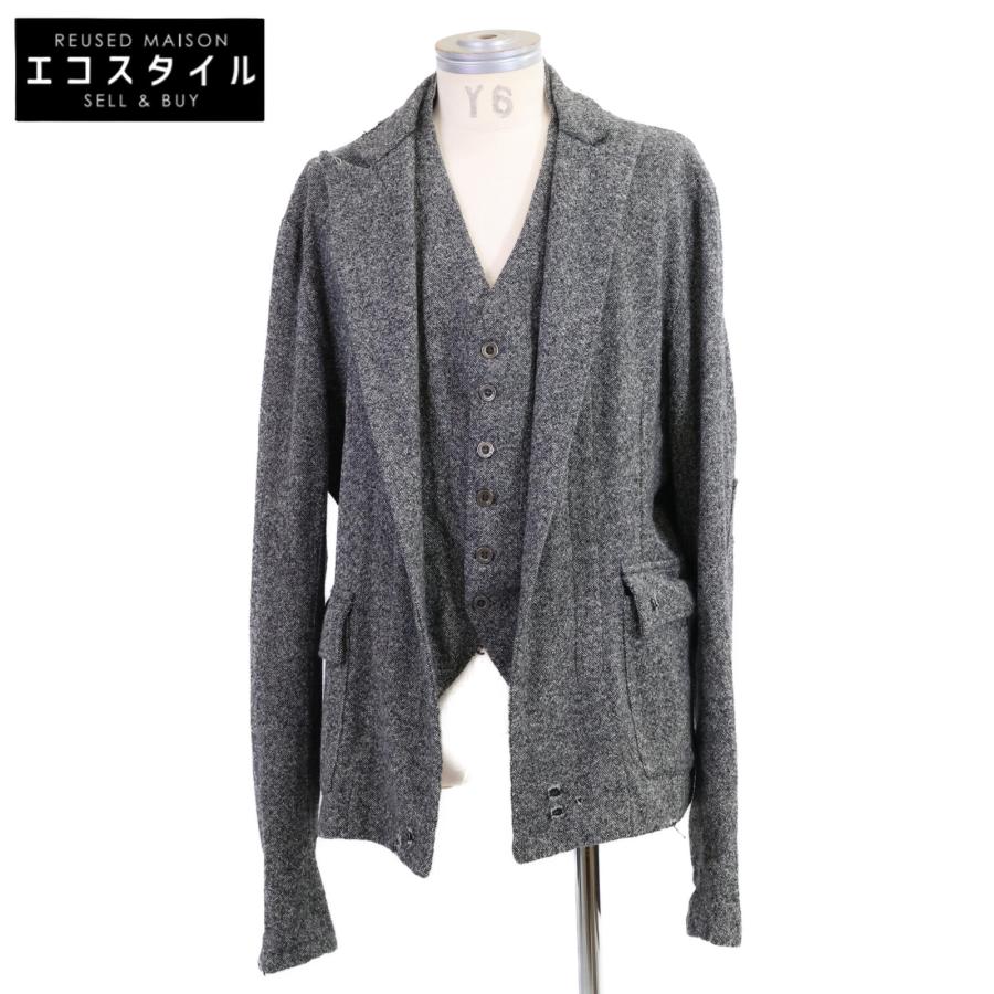 GREG LAUREN グレッグローレン ベストドッキング ドネガルツイード ジャケット 3 GREG LAUREN グレッグローレン ベストドッキング ドネガルツイード