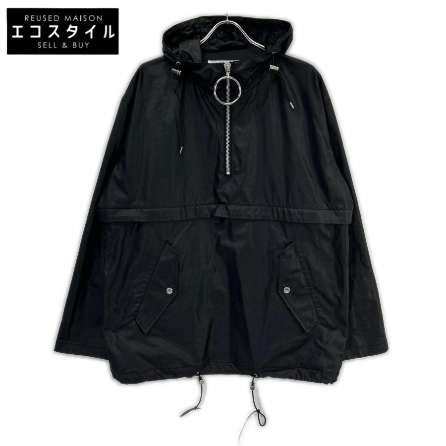 JOHN LAWRENCE SULLIVAN ジョンローレンスサリバン ブラック 1A016-0619 Zipped Hoodie アノラックパーカー ジャケット M JOHN LAWRENCE SULLIVAN（ジョン ローレンス サリバン） ブラック