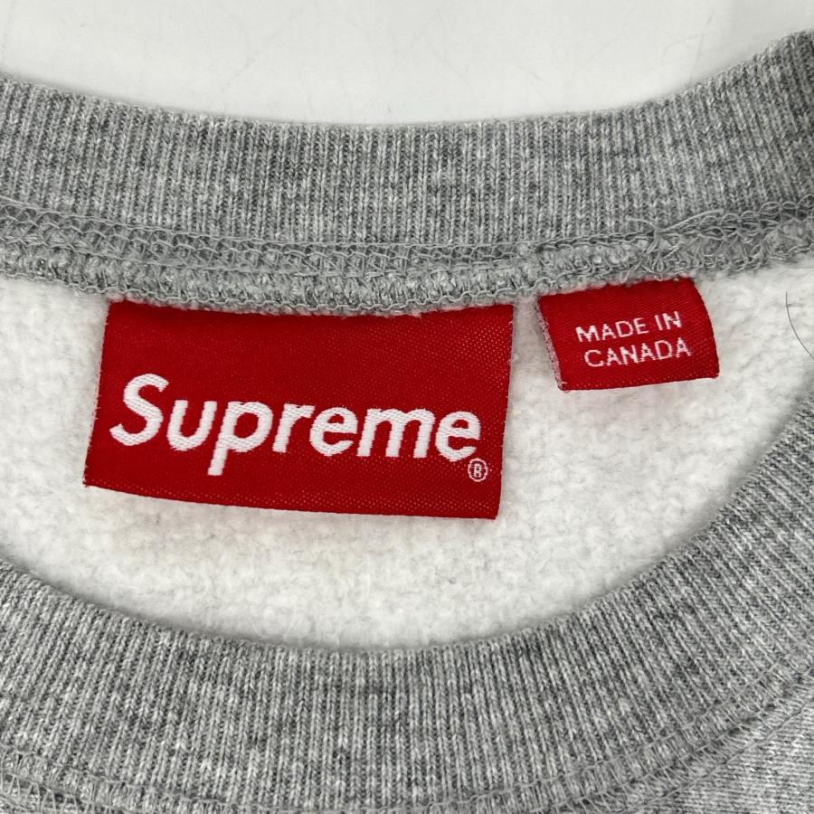 Supreme（シュプリーム） グレー Sロゴ 刺繍 クルーネック スウェット