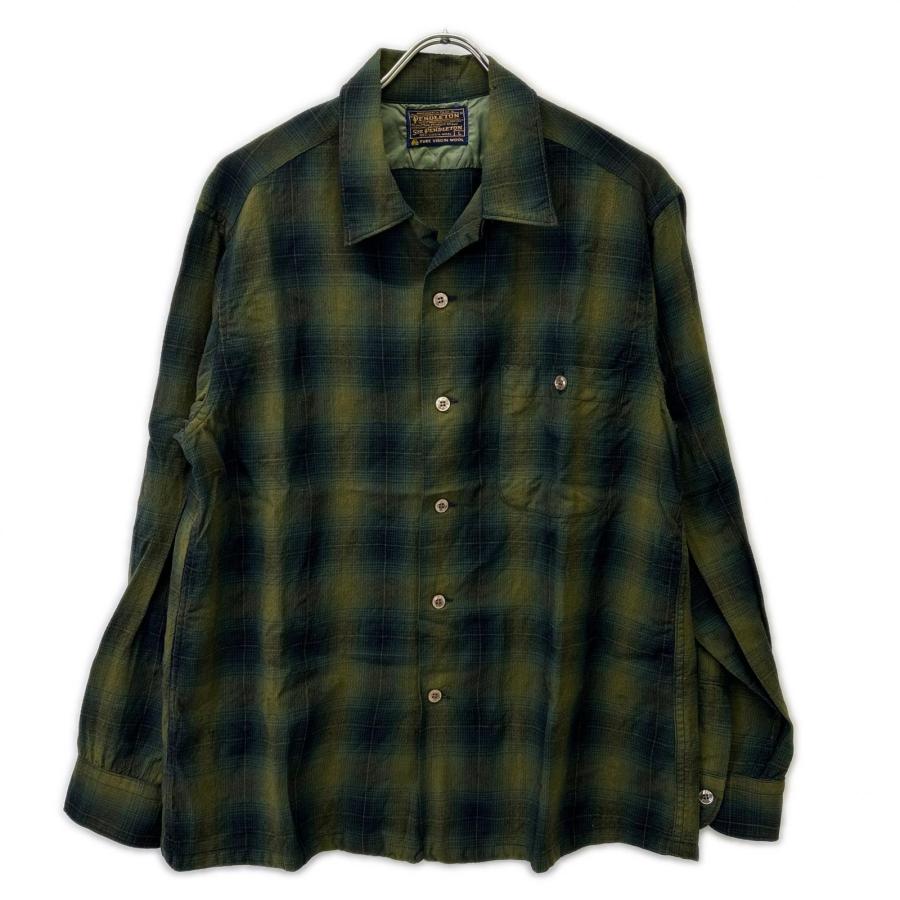 PENDLETON ペンドルトン 60S オンブレ チェック柄 長袖シャツ L メンズ