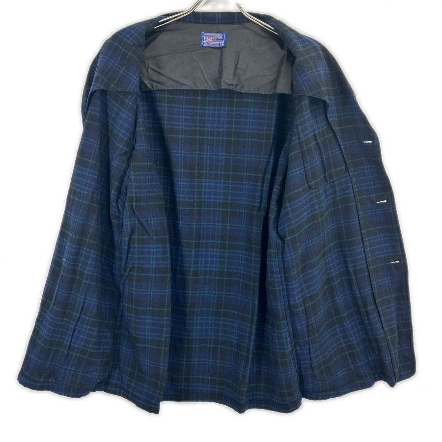 PENDLETON ペンドルトン ブルー 50s チェック クルミボタン テーラード 
