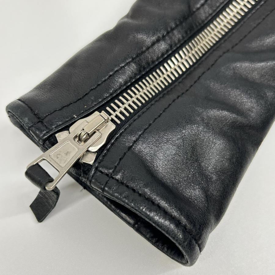 BALENCIAGA（バレンシアガ） 256302 ブラック ラムレザー ダブル