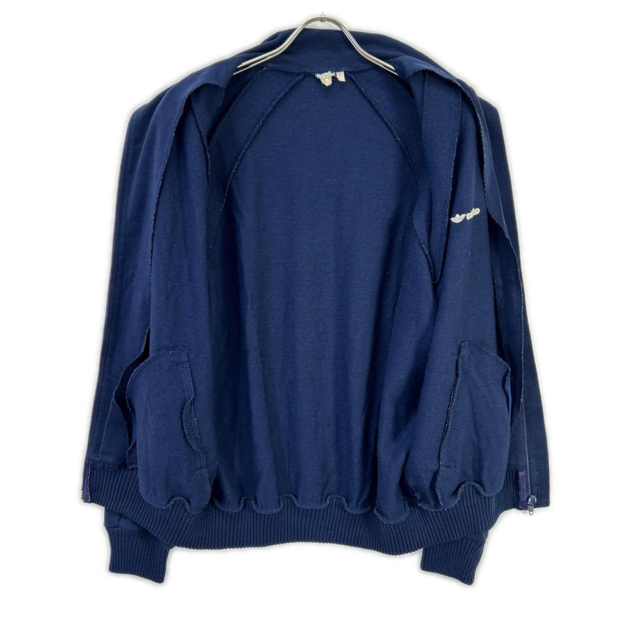  ニットジャケット　西ドイツ製　ヴィンテージ adidas（アディダス） ネイビー 70s 西ドイツ製 ヴィンテージ