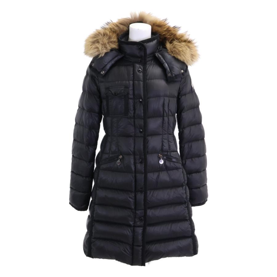 【美品】MONCLER HERMIFUR ブラック　サイズ00 MONCLER（モンクレール） HERMIFUR エミルファー ファーフード付ダウン